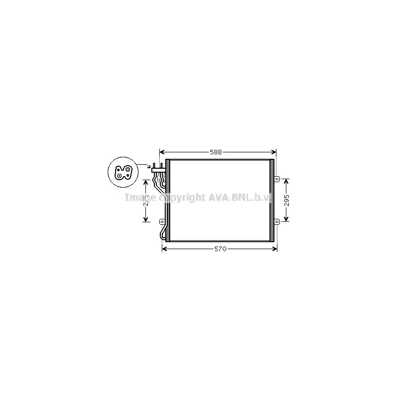 Condenseur, climatisation AVA QUALITY COOLING JE5035