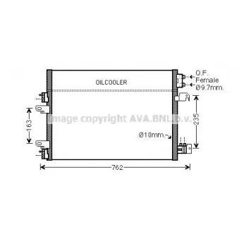 Condenseur, climatisation AVA QUALITY COOLING JE5060D