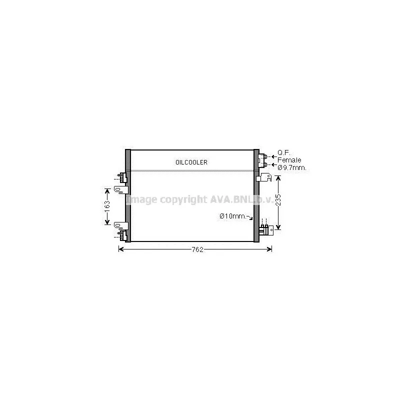 Condenseur, climatisation AVA QUALITY COOLING JE5060D