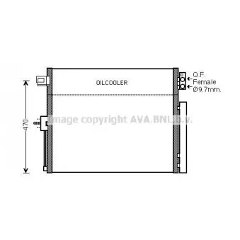 Condenseur, climatisation AVA QUALITY COOLING JE5061D