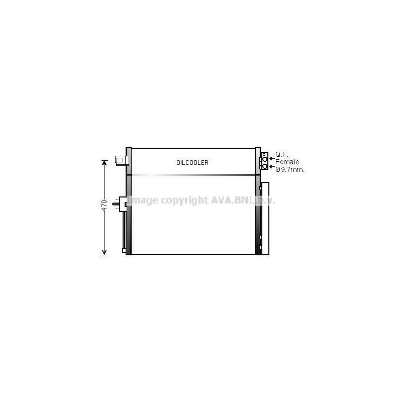 Condenseur, climatisation AVA QUALITY COOLING JE5061D