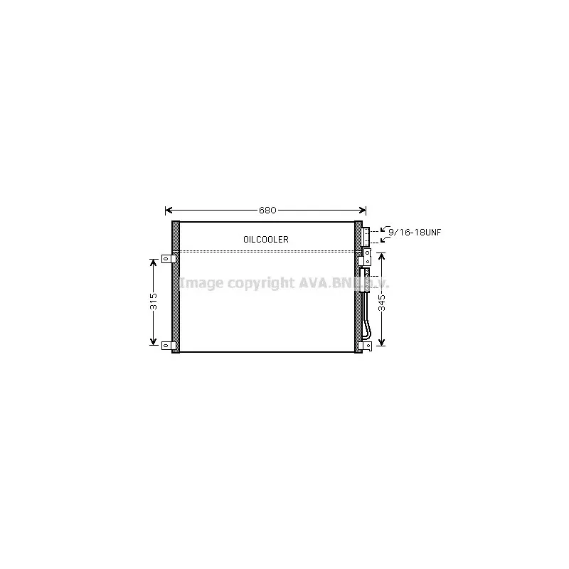 Condenseur, climatisation AVA QUALITY COOLING JEA5045