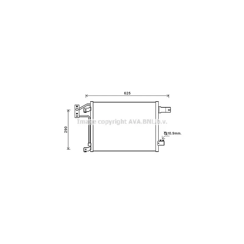 Condenseur, climatisation AVA QUALITY COOLING JEA5049
