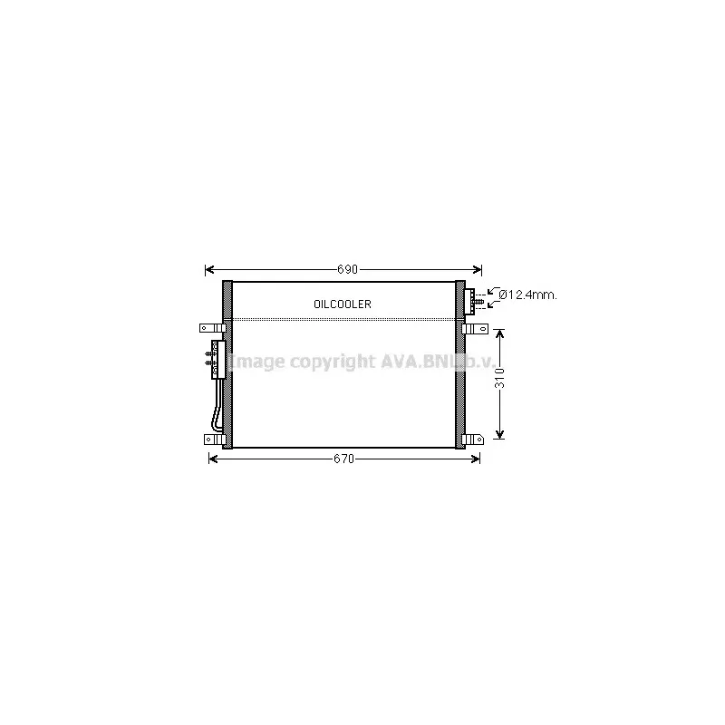 Condenseur, climatisation AVA QUALITY COOLING JEA5050