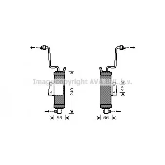 Filtre déshydratant, climatisation AVA QUALITY COOLING