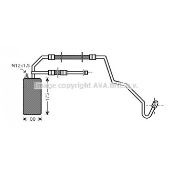 Filtre déshydratant, climatisation AVA QUALITY COOLING