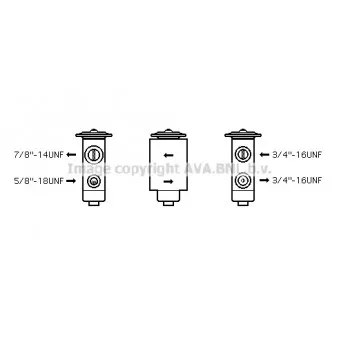 Détendeur, climatisation AVA QUALITY COOLING JR1038
