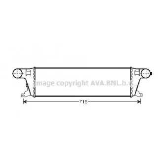 Intercooler, échangeur AVA QUALITY COOLING JR4042