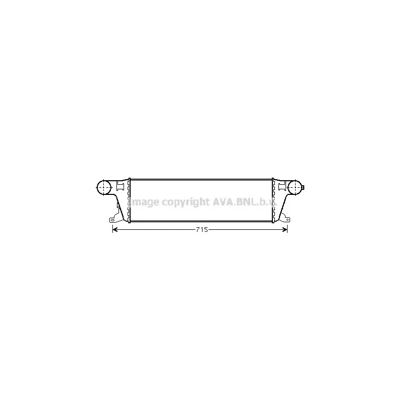 Intercooler, échangeur AVA QUALITY COOLING JR4042