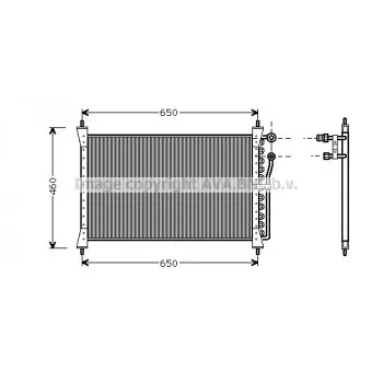 Condenseur, climatisation AVA QUALITY COOLING JR5012