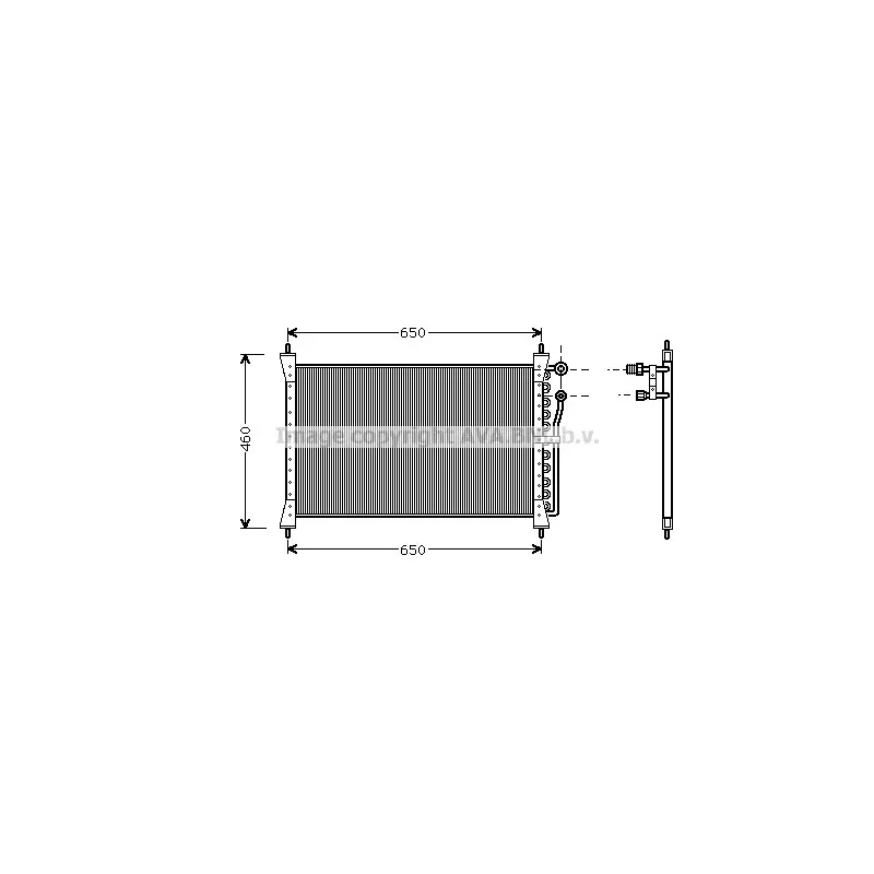 Condenseur, climatisation AVA QUALITY COOLING JR5012