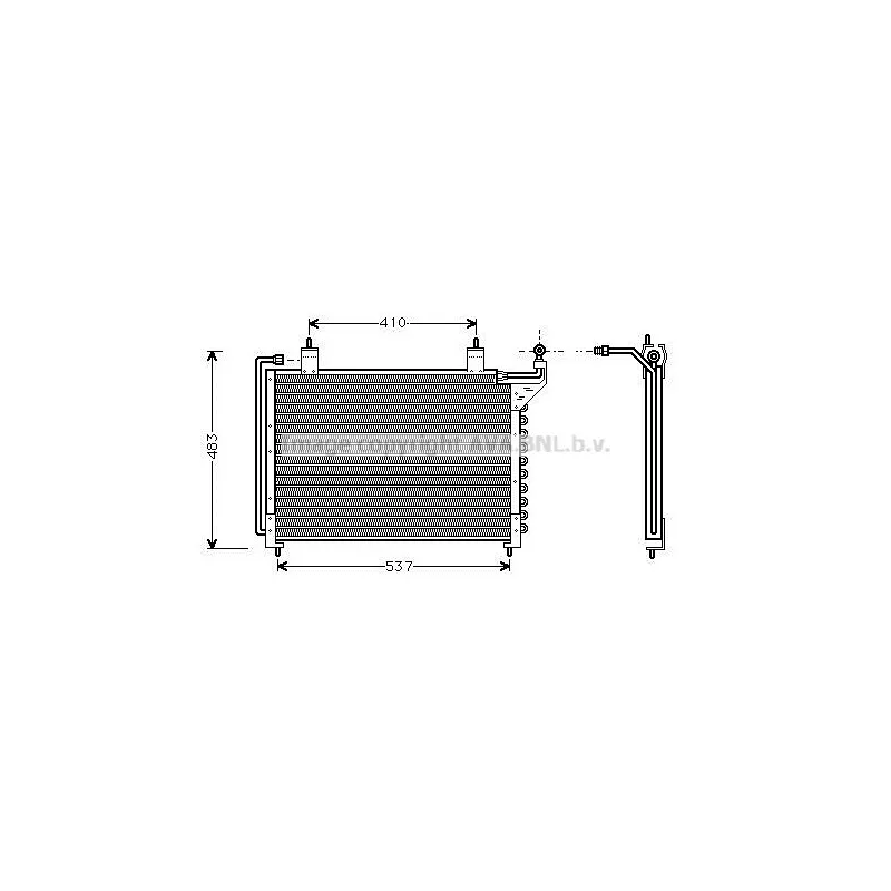 Condenseur, climatisation AVA QUALITY COOLING JR5020D