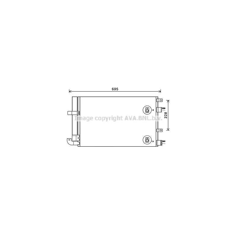Condenseur, climatisation AVA QUALITY COOLING JR5050D