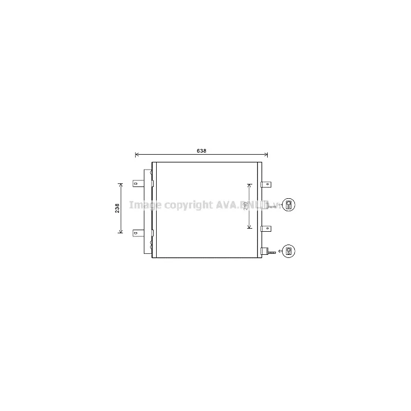 Condenseur, climatisation AVA QUALITY COOLING JR5051D
