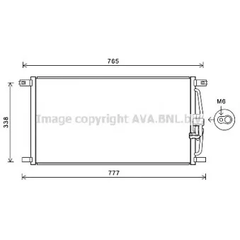 Condenseur, climatisation AVA QUALITY COOLING JR5052