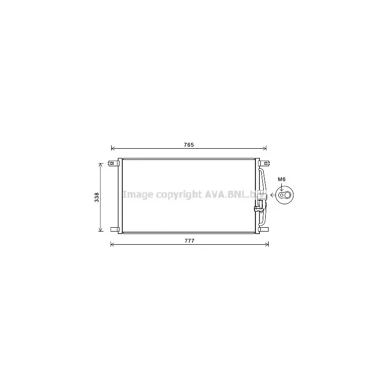Condenseur, climatisation AVA QUALITY COOLING JR5052