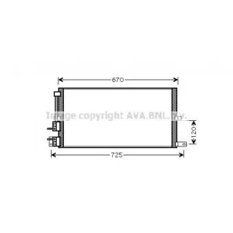 Condenseur, climatisation AVA QUALITY COOLING JRA5043
