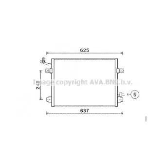 Condenseur, climatisation AVA QUALITY COOLING JRA5048