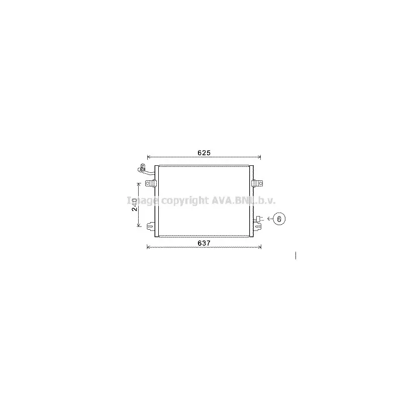 Condenseur, climatisation AVA QUALITY COOLING JRA5048