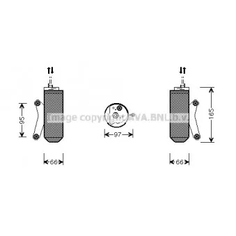 Filtre déshydratant, climatisation AVA QUALITY COOLING JRD027