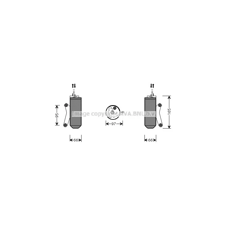 Filtre déshydratant, climatisation AVA QUALITY COOLING JRD027