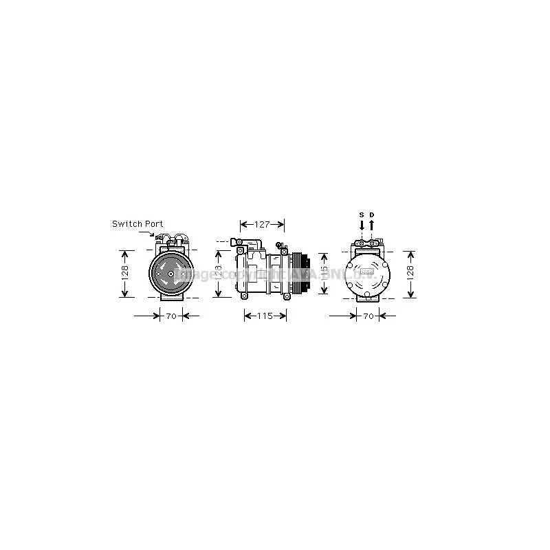 Compresseur, climatisation AVA QUALITY COOLING JRK031