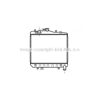 Radiateur, refroidissement du moteur AVA QUALITY COOLING KA2001