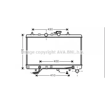 Radiateur, refroidissement du moteur AVA QUALITY COOLING KA2035