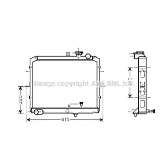 Radiateur, refroidissement du moteur AVA QUALITY COOLING