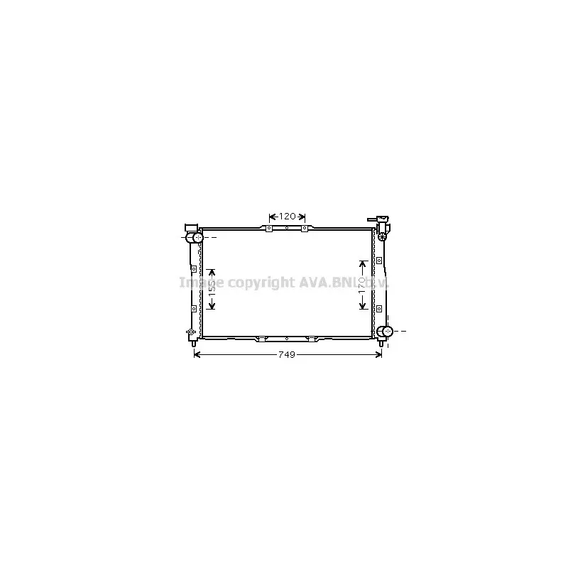 Radiateur, refroidissement du moteur AVA QUALITY COOLING KA2039