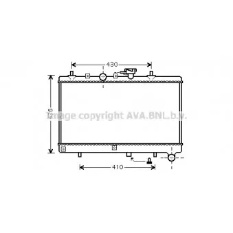 Radiateur, refroidissement du moteur AVA QUALITY COOLING KA2054