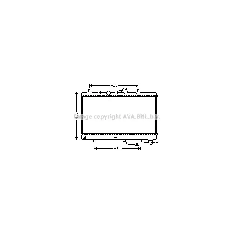 Radiateur, refroidissement du moteur AVA QUALITY COOLING KA2054
