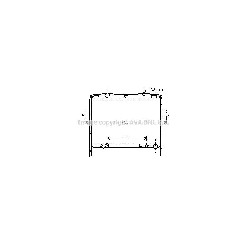 Radiateur, refroidissement du moteur AVA QUALITY COOLING KA2058