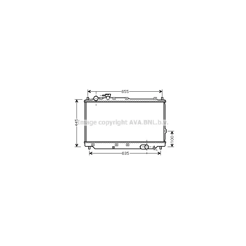 Radiateur, refroidissement du moteur AVA QUALITY COOLING KA2059