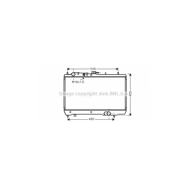 Radiateur, refroidissement du moteur AVA QUALITY COOLING KA2066