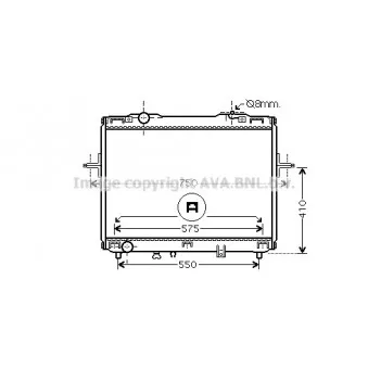 Radiateur, refroidissement du moteur AVA QUALITY COOLING KA2069