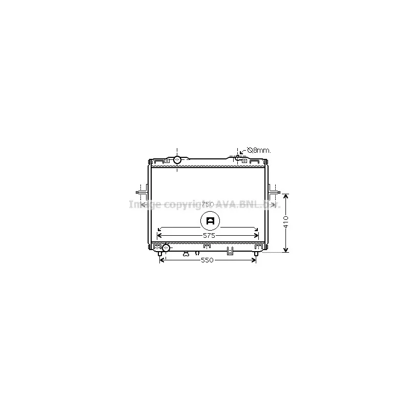 Radiateur, refroidissement du moteur AVA QUALITY COOLING KA2069