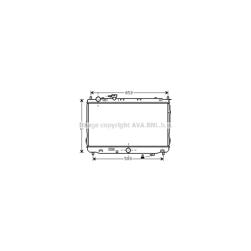 Radiateur, refroidissement du moteur AVA QUALITY COOLING KA2070