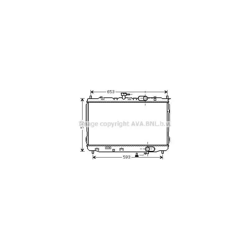 Radiateur, refroidissement du moteur AVA QUALITY COOLING KA2072