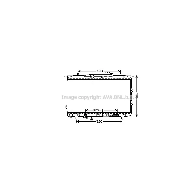 Radiateur, refroidissement du moteur AVA QUALITY COOLING KA2075