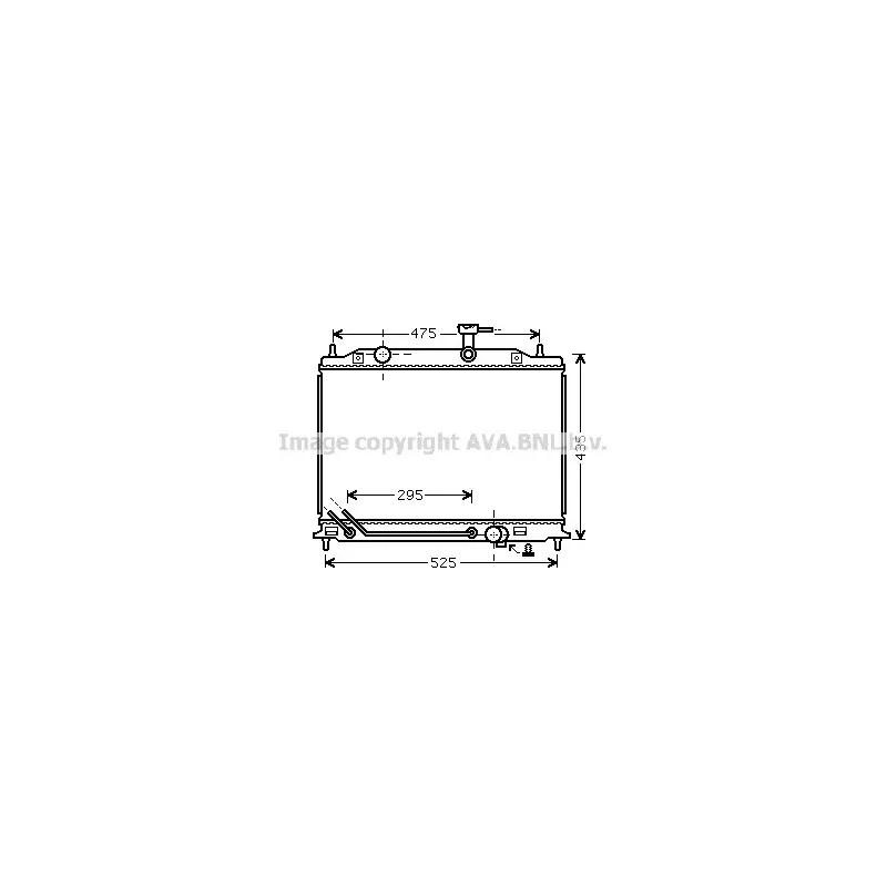 Radiateur, refroidissement du moteur AVA QUALITY COOLING KA2080