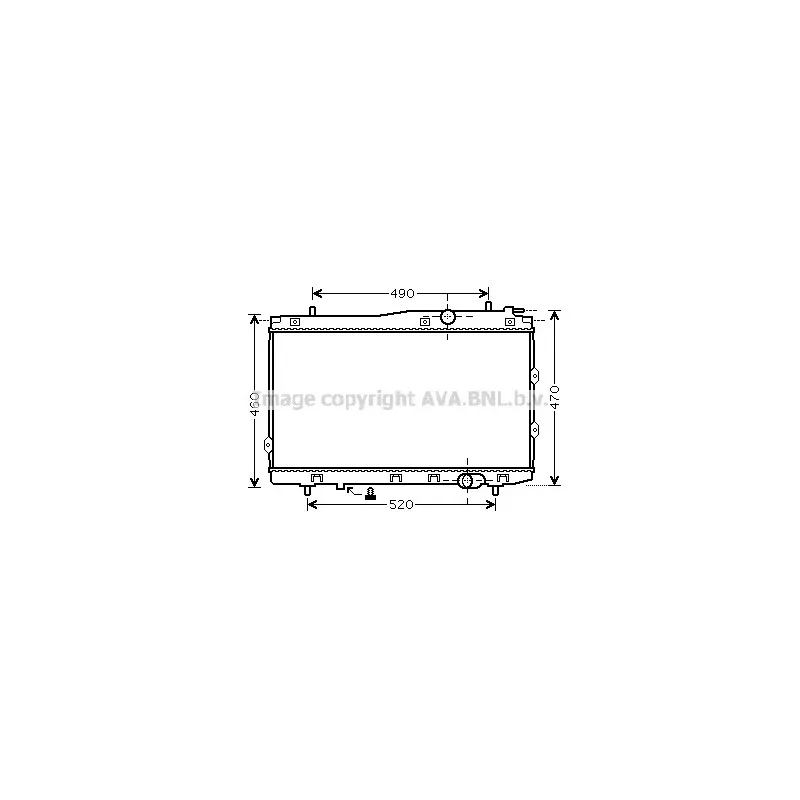 Radiateur, refroidissement du moteur AVA QUALITY COOLING KA2087