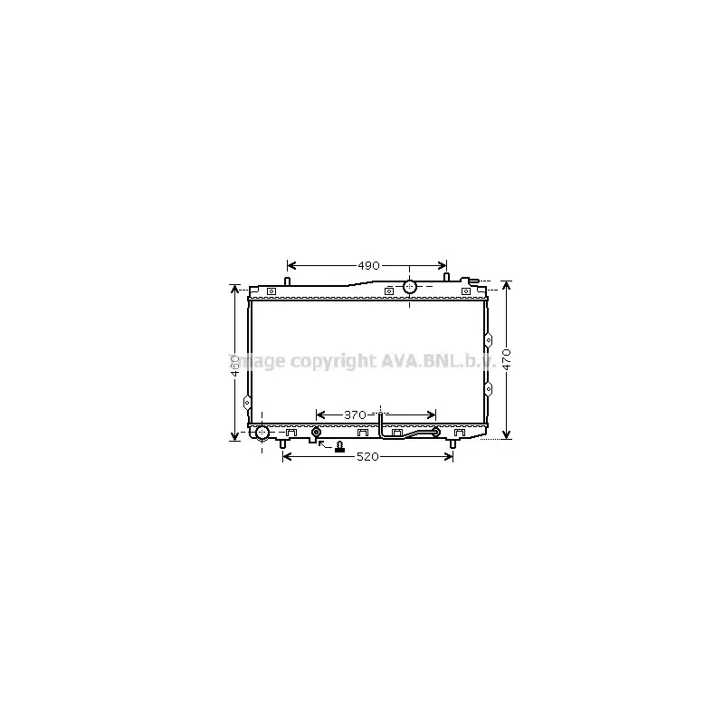 Radiateur, refroidissement du moteur AVA QUALITY COOLING KA2090