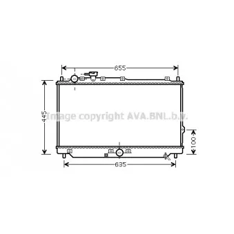 Radiateur, refroidissement du moteur AVA QUALITY COOLING KA2113