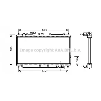 Radiateur, refroidissement du moteur AVA QUALITY COOLING KA2114