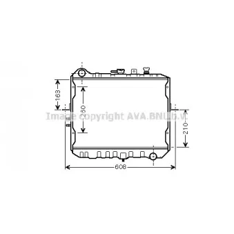Radiateur, refroidissement du moteur AVA QUALITY COOLING KA2115