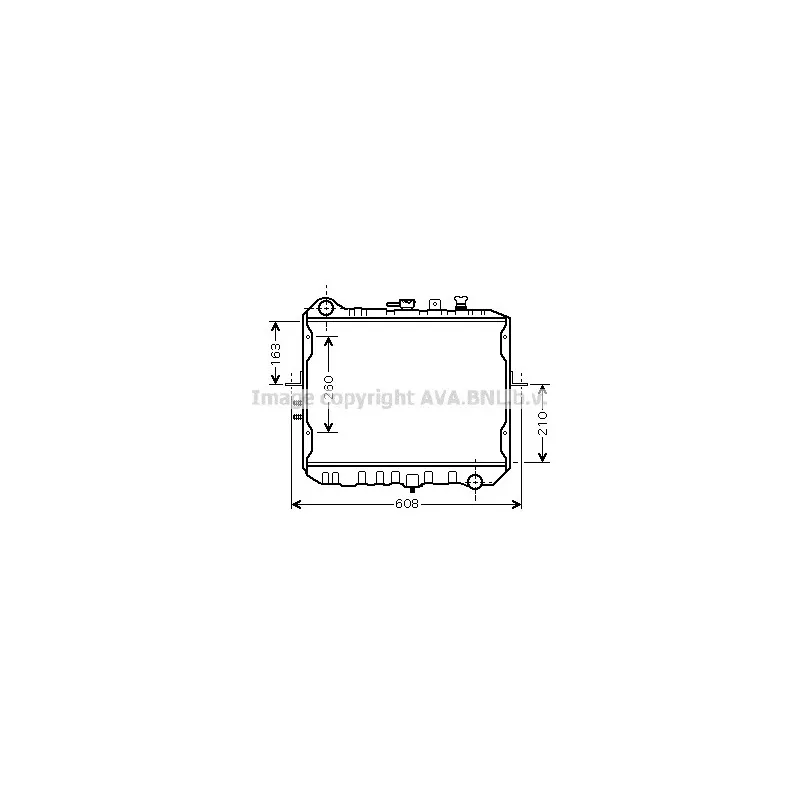 Radiateur, refroidissement du moteur AVA QUALITY COOLING KA2115