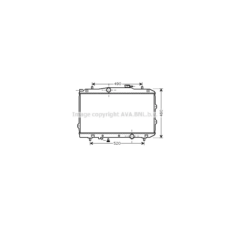 Radiateur, refroidissement du moteur AVA QUALITY COOLING KA2119
