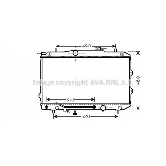Radiateur, refroidissement du moteur AVA QUALITY COOLING KA2120