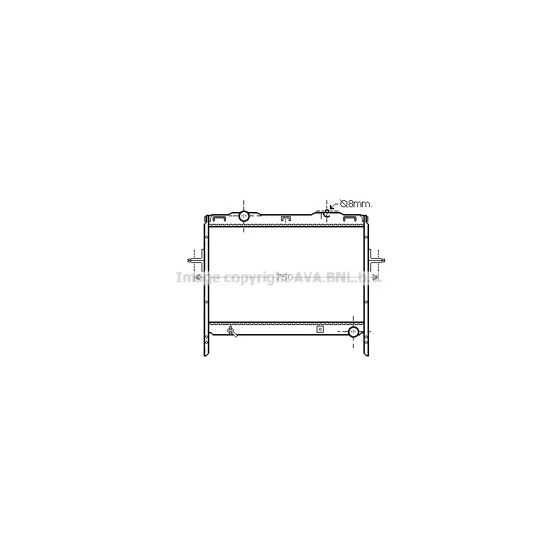 Radiateur, refroidissement du moteur AVA QUALITY COOLING KA2128